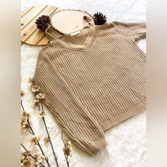 LA Hearts | Beige Ribbed Sweater - Picture 2 of 4